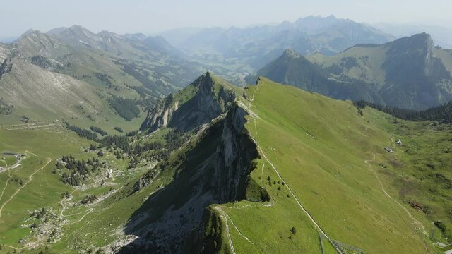 Incredible view from the Rochers de Naye at 2042 meters, Switzerland. 