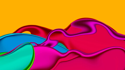 Colorful abstract background, Digital painting designม