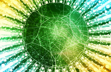 Abstract geometry background with rays of light