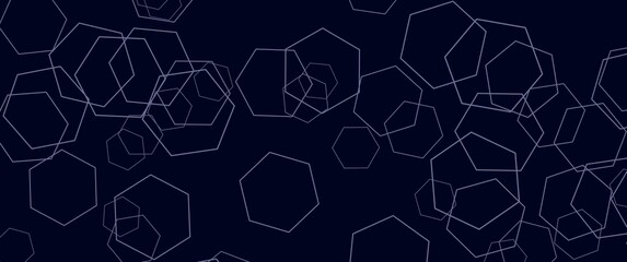 Abstract and seamless hexagonal geometric background design concept. Good for background, backdrop, banner, desktop background.