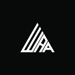 Foto auf Leinwand WAA letter logo creative design. WAA unique design  © MdAminul