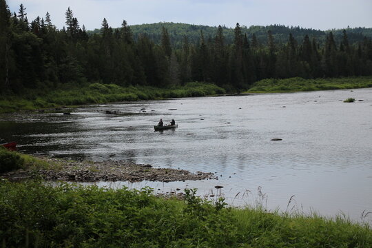 Canoes On The Beautiful Allagash River