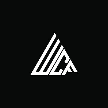 WCF letter logo creative design. WCF unique design
