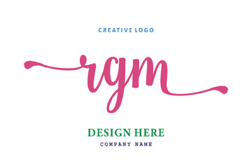 RGM lettering logo is simple, easy to understand and authoritative