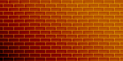 Fototapeta na wymiar Brick wall light shiny abstract background brown color texture wallpaper backdrop pattern seamless vector illustration
