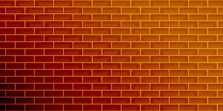 Brick wall light shiny abstract background brown color texture wallpaper backdrop pattern seamless vector illustration