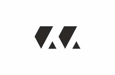 Minimal Letter AA or M House Logo