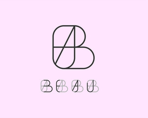 logo name Beau usable logo design for private logo, business name card web icon, social media icon