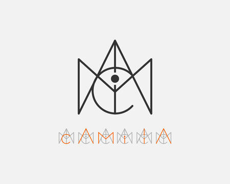 Business signature logo name Camila usable logo design for private logo, business name card web icon, social media icon