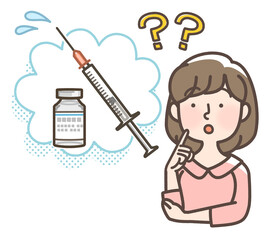 ワクチンに対して疑問を感じる若めの女性