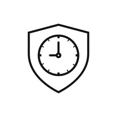 Duration protection icon design vector illustration