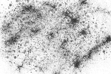 Monochrome particles abstract texture.Overlay illustration over any design to create grungy vintage effect and depth