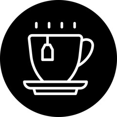 tea cup glyph icon