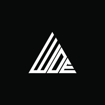 WDE letter logo creative design. WDE unique design, WOE letter logo creative design. WOE unique design

