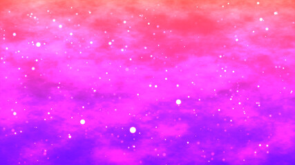 Space particles in red blue background