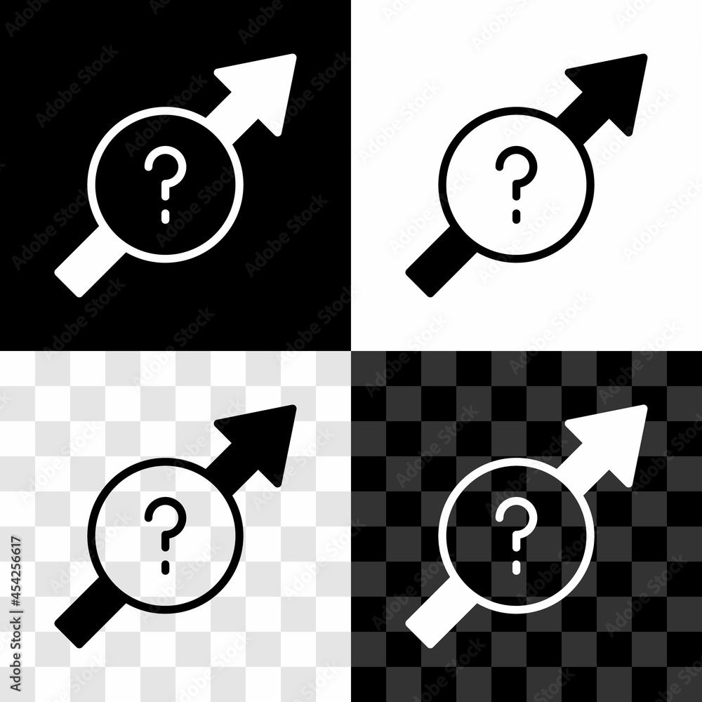 Poster set arrow icon isolated on black and white, transparent background. direction arrowhead symbol. navi
