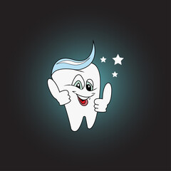 healthy smiling teeth logo icon