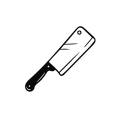 knife kitchen chef doodle hand drawn, sketch style illustration icon