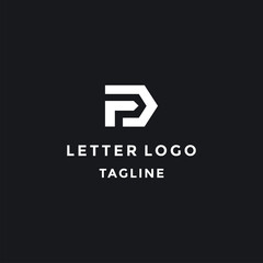 Letter P Abstract logo design template