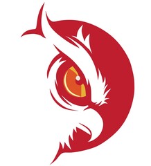 illustration of a eagle head