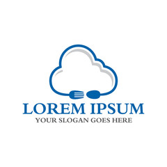 cloud food logo , restaurant logo