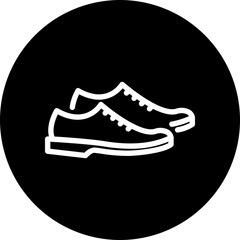 shoes glyph icon
