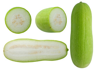 Wax Gourd  isolated on white background