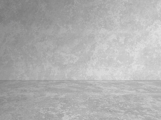 empty gray interior with concrete wall