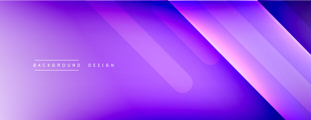 Fototapeta premium Dynamic lines abstract background. 3D shadow effects and fluid gradients. Modern overlapping forms