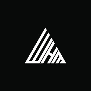 WHM letter logo creative design. WHM unique design
