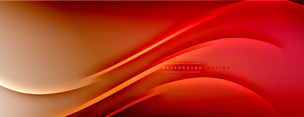 Abstract background. Shadow lines on bright shiny gradient background.