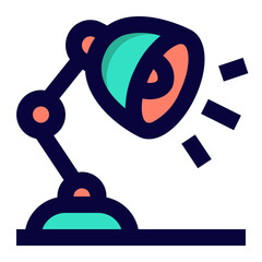 Desk Lamp Icon Illustration