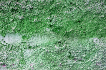 Abstract old green paint background. Detail crack wall texture
