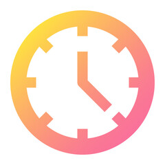 Wall Clock Icon Illustration