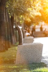 park bench in the park