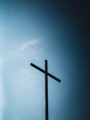 cross on blue sky