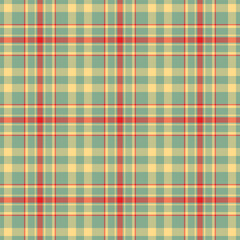 Plaid seamless pattern. Vector background of textile ornament. F