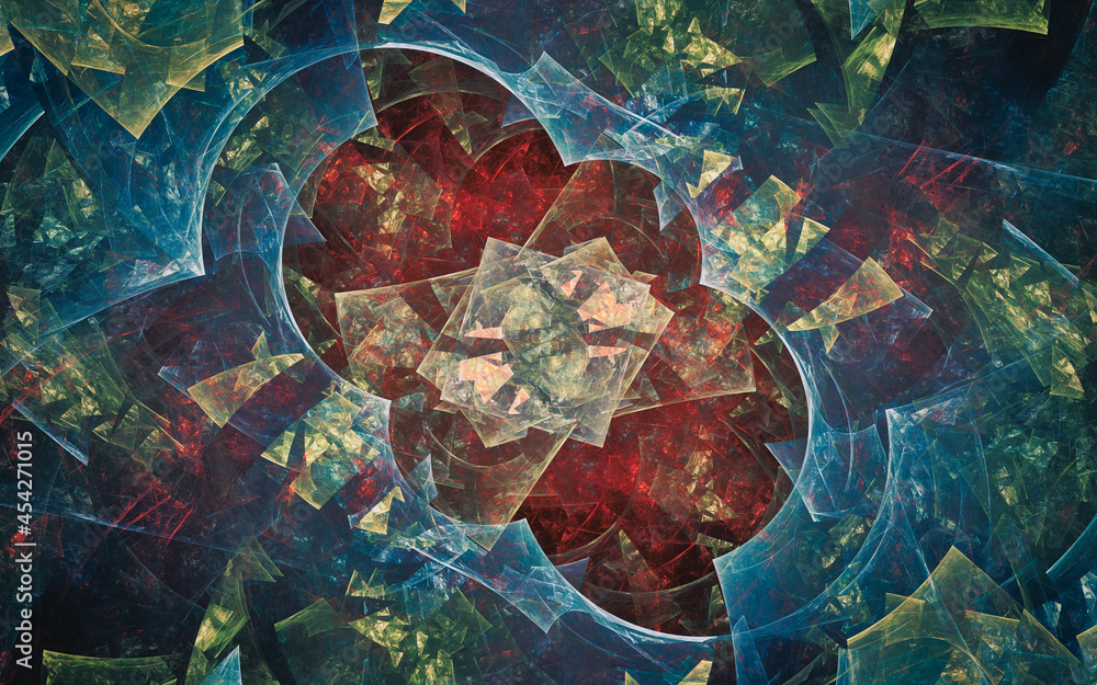 Poster abstract illustration background image patterns in the form of lines and geometric shapes intersecti