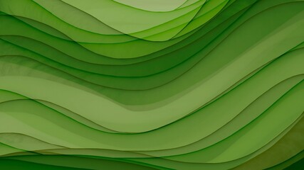 緑色の波模様の背景素材