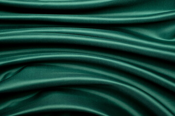 green fabric texture background, abstract, closeup texture of cloth
