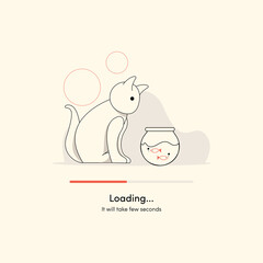 Page loading minimal style illustration