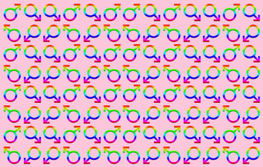 a sign of the feminine principle, a seamless texture for the design. Print for fabric.