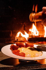 Raclette am Lagerfeuer 