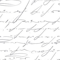 Seamless pattern on a white background. Isolated elements. Doodles. Abstract background. White and black