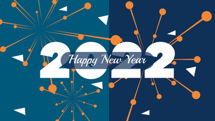 happy new year 2022 banner background