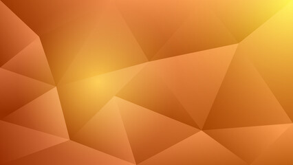 abstract polygonal background with orange color and light