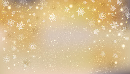 雪の結晶が舞う背景