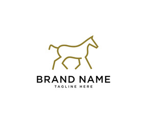 Horse logo design vector template