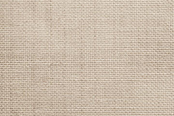Brown sackcloth texture or background and empty space. Jute burlap canvas texture. Background for text and picture.