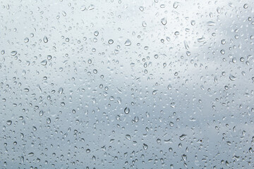 drops of water on a window